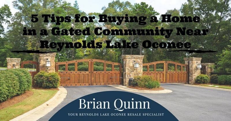 buying a home in a reynolds lake oconee gated community